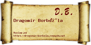Dragomir Borbála névjegykártya