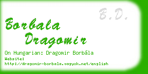 borbala dragomir business card